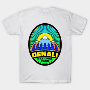 DENALI NATIONAL PARK ALASKA MOUNTAINS NATURE HIKING T-Shirt